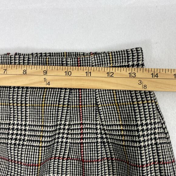Norton McNaughton Plaid Skirt Womens Size 10‎ Petite Preppy Wool Blend Academia - Picture 5 of 11